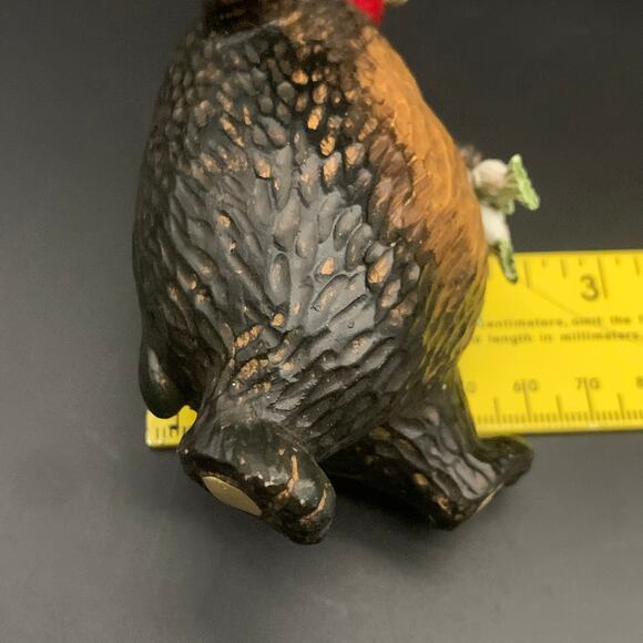 Bear Christmas Tree Ornament Fishing Pole Bobber Fish Scarf - Picture 8 of 9